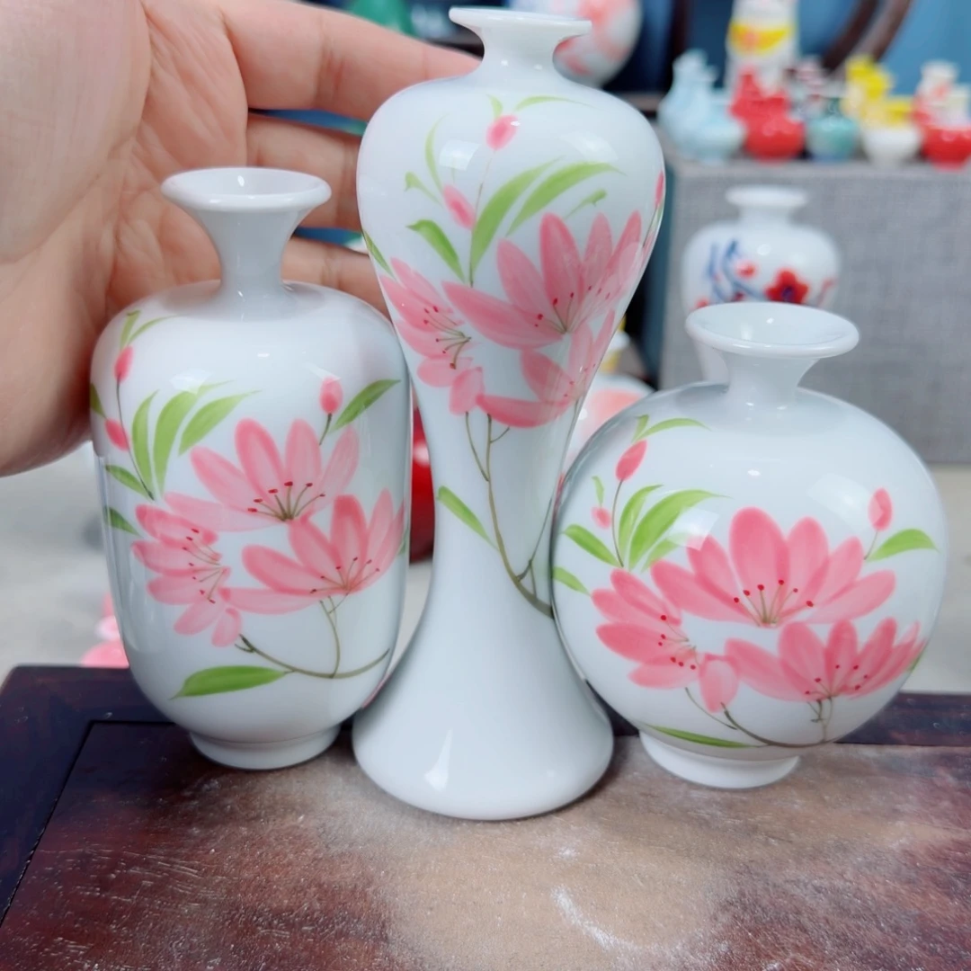 陶瓷手工小花器摆件