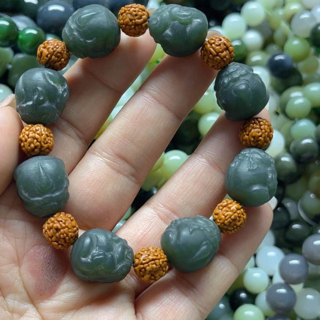 和田玉手链未镶嵌