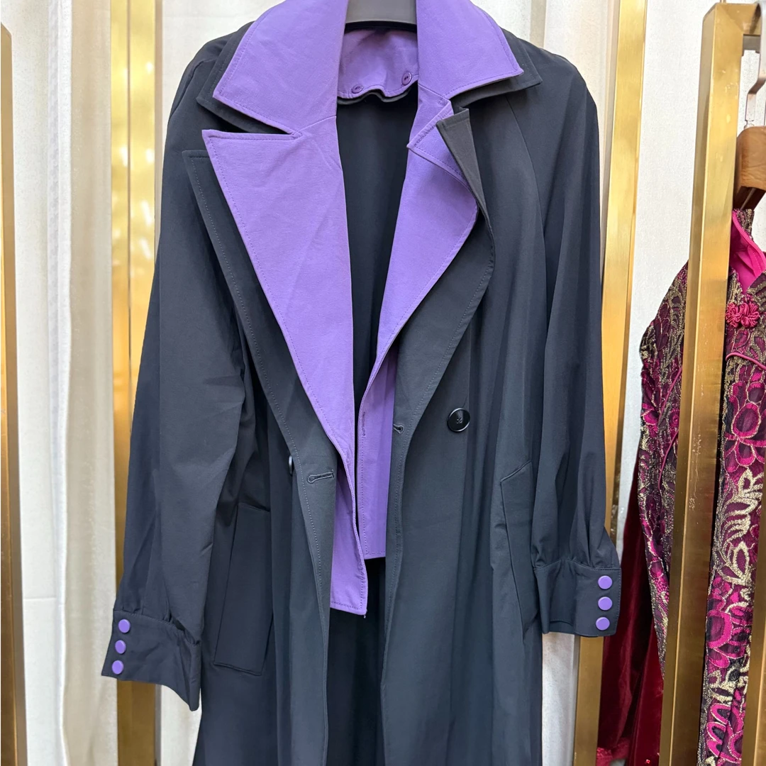 精美风衣#YC80701K-03显瘦专柜断码清货妈妈装