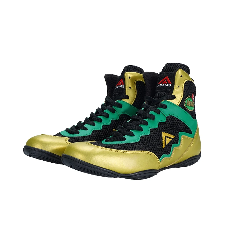 亚当斯拳击鞋男女儿童训练专用拳击靴摔跤鞋