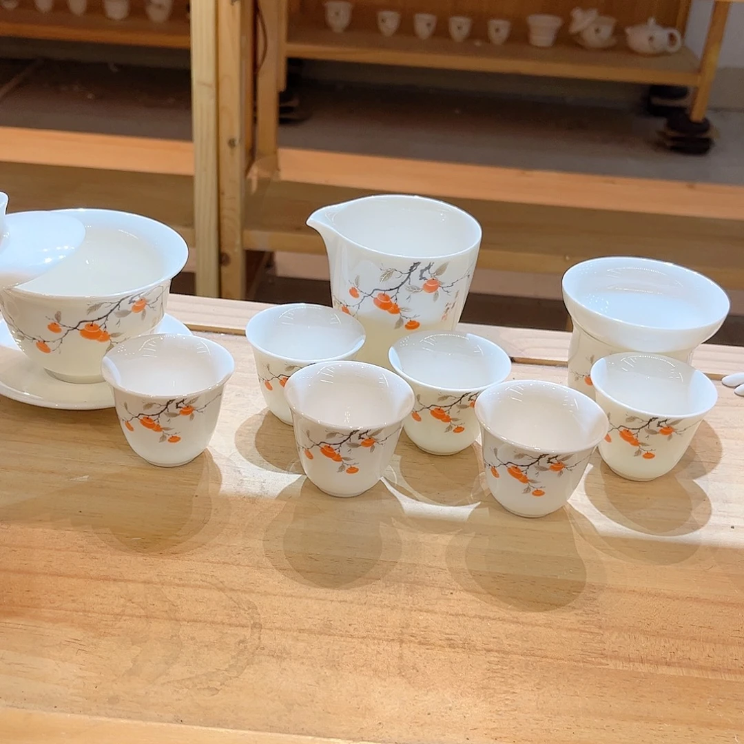 【御瓷斋】羊脂玉瓷茶具套装