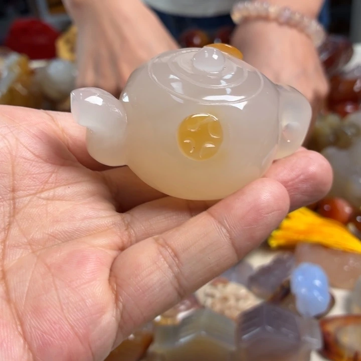 玛瑙/玉髓未镶嵌吊坠(不含链)