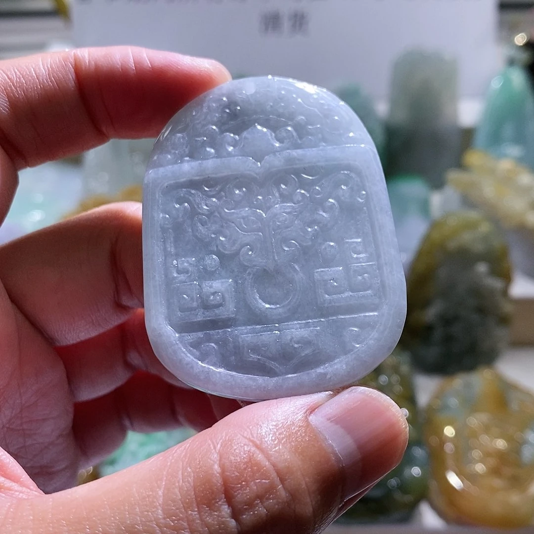 【闪购商品】翡翠颈饰未镶嵌仿古牌