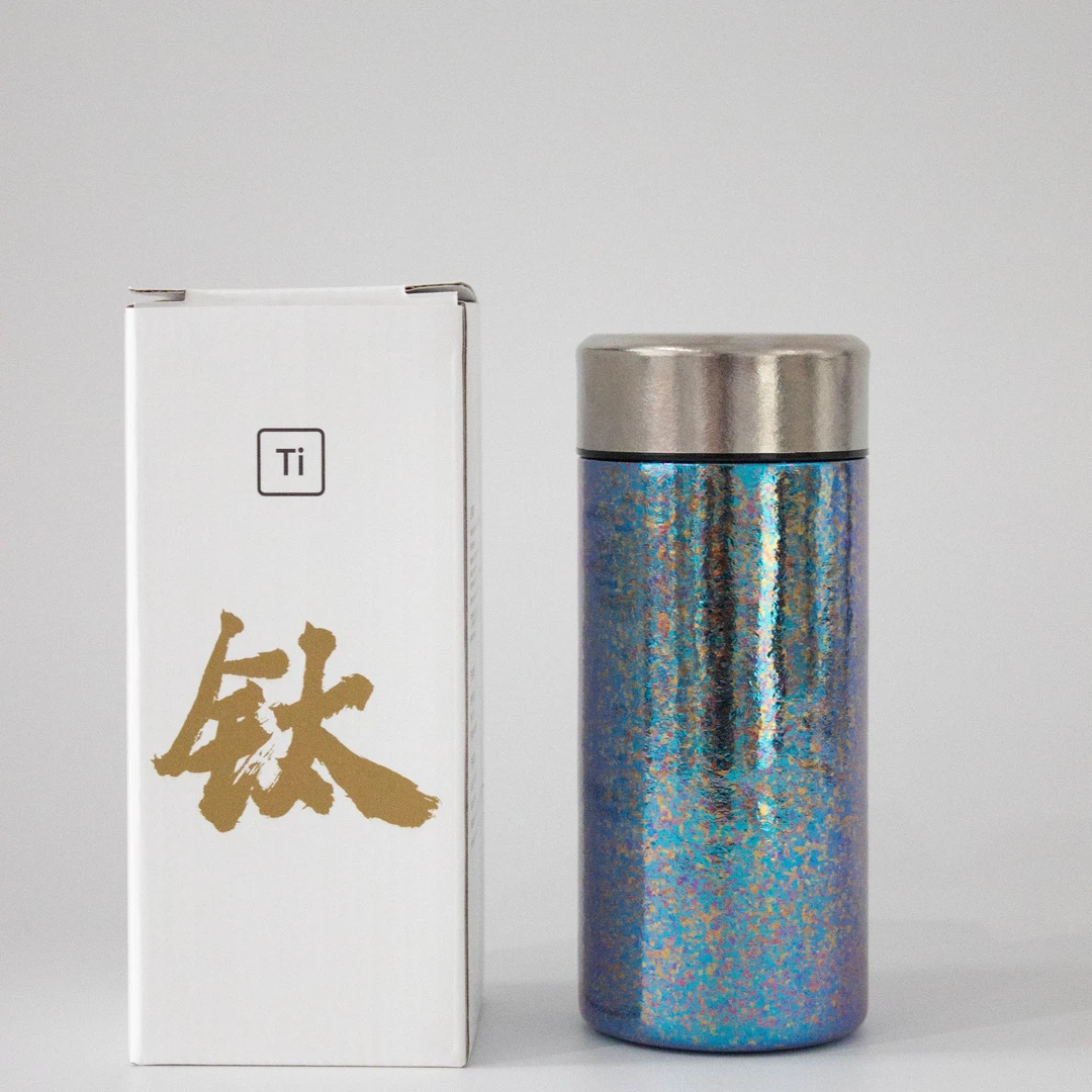 便携迷你纯钛保温杯高颜值新款送礼小巧水杯泡茶杯抗菌养生杯