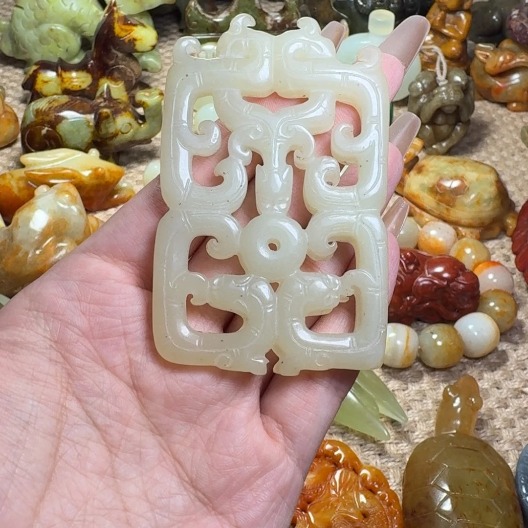 白玉菩提吊坠挂件