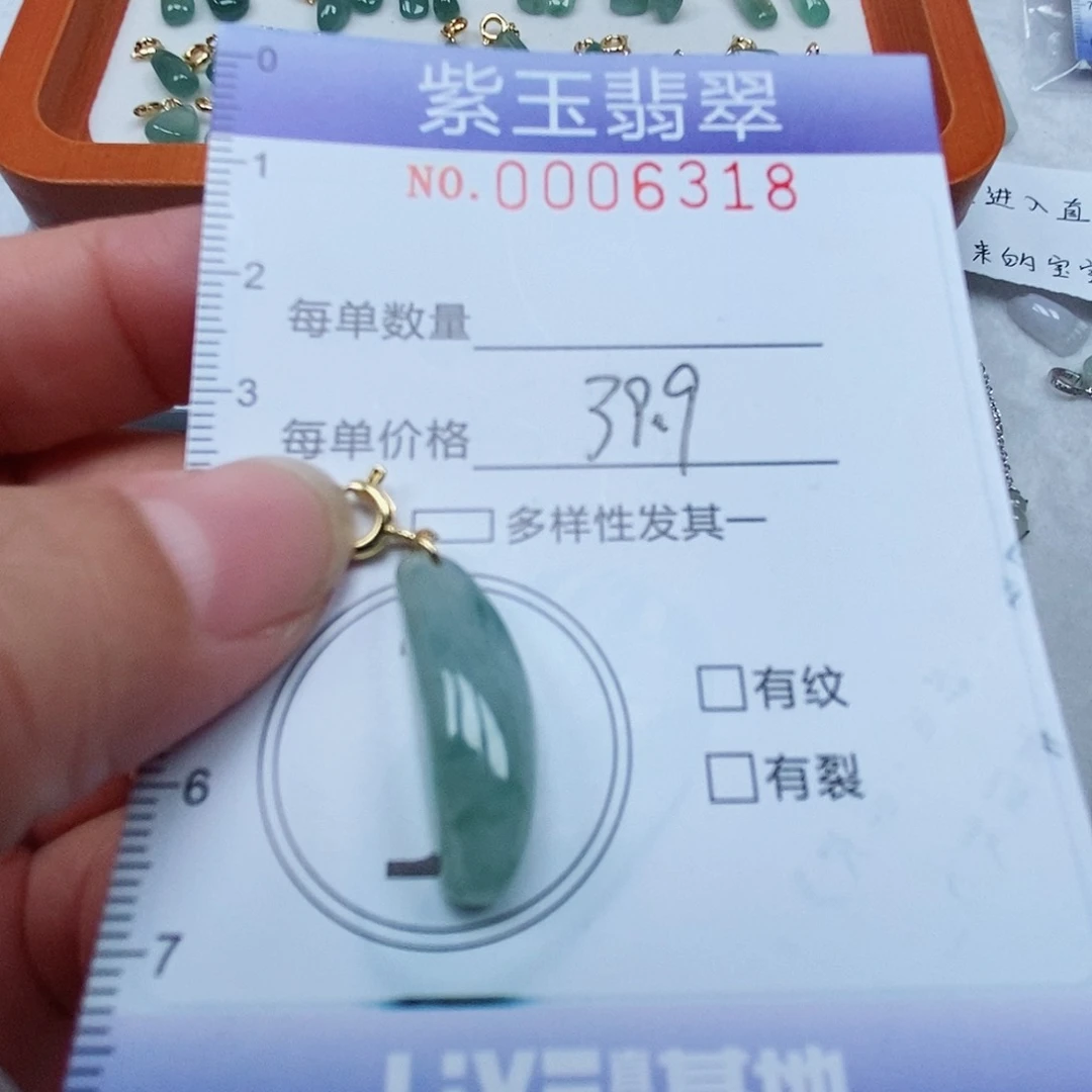 颈饰未镶嵌翡翠飘花随行