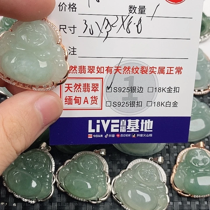 翡翠银S925镶嵌颈饰