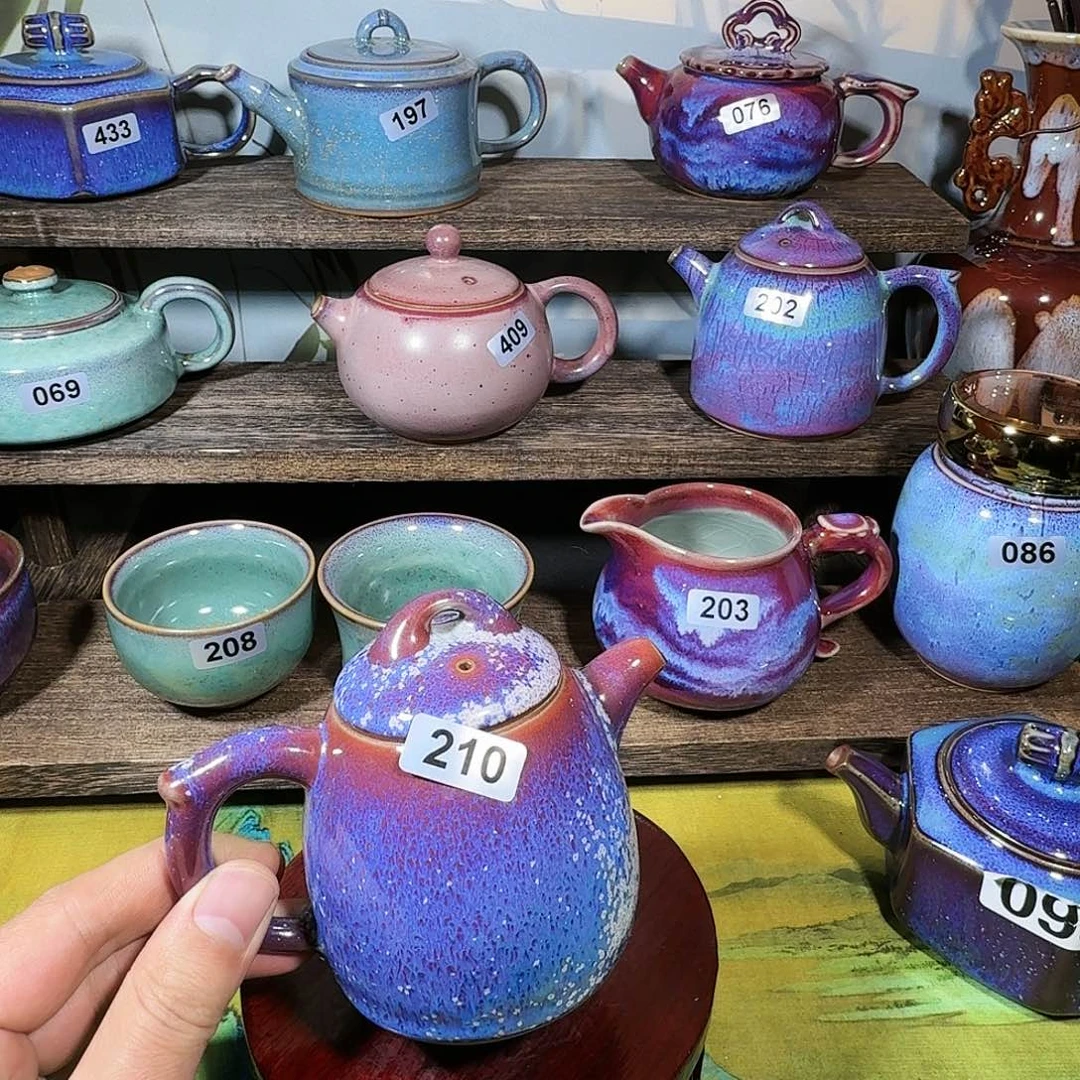 生**息钧瓷茶具茶壶茶壶