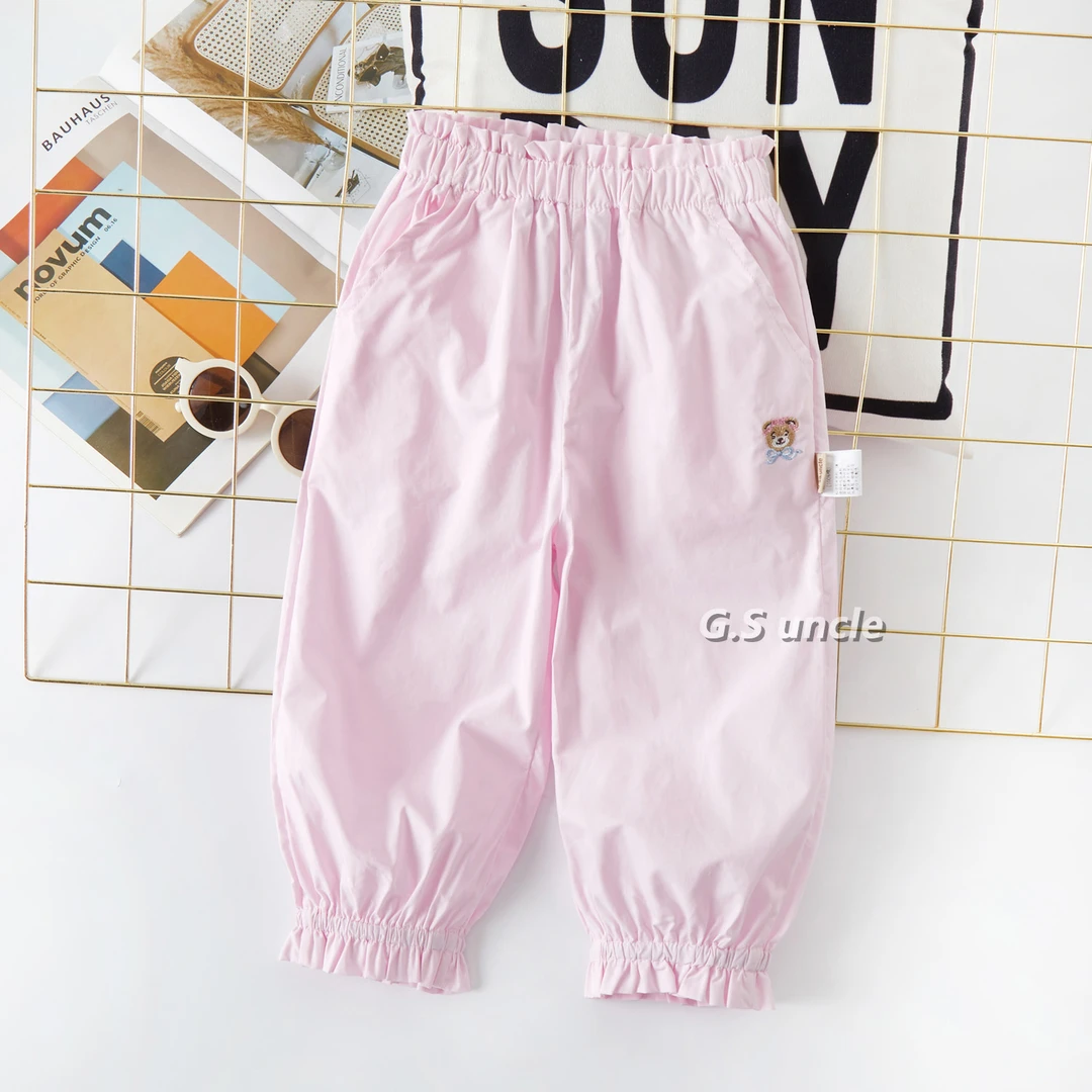 【春樱奶贝】H25142女童洋气可爱百搭时尚宽松夏季休闲裤