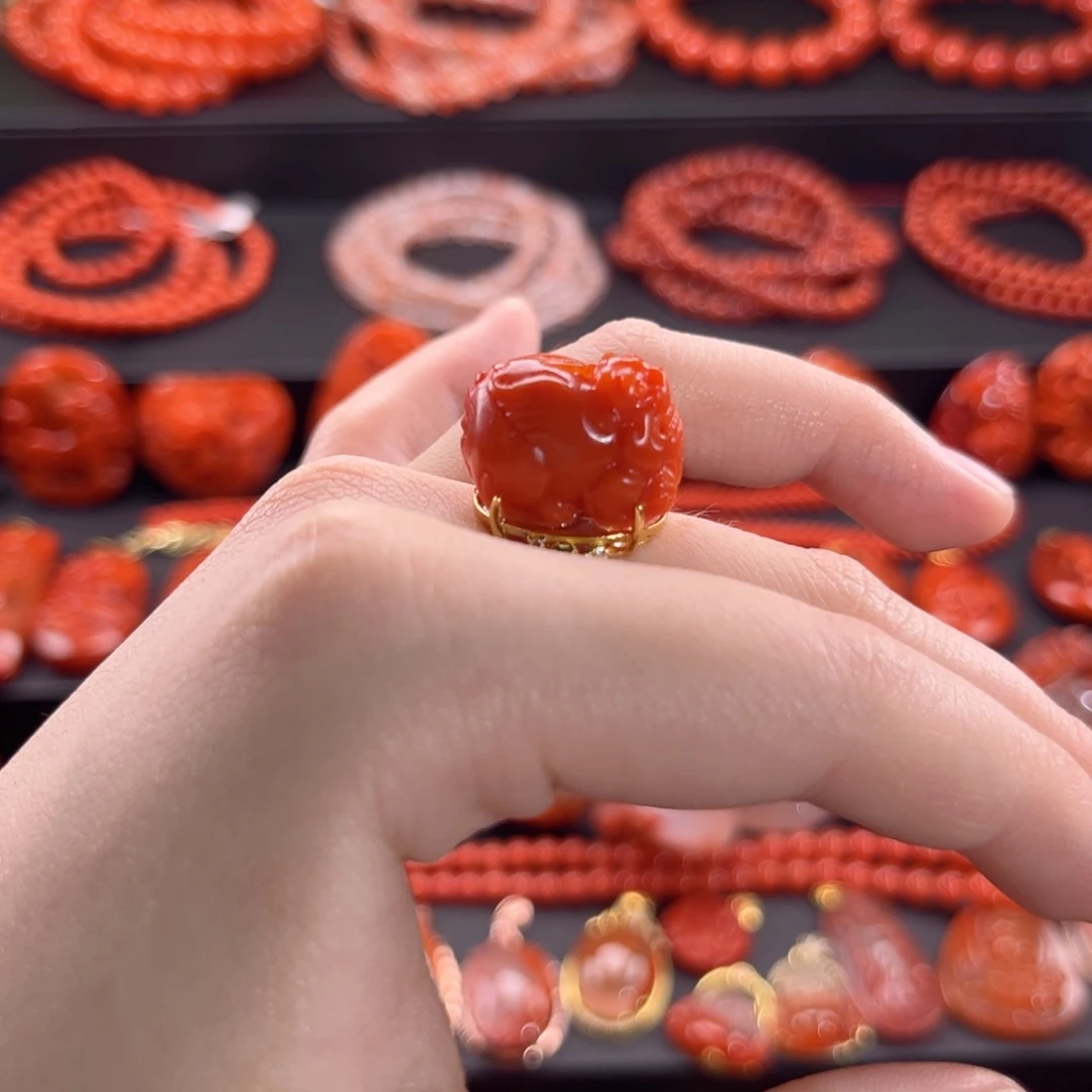 南红玛瑙南红银S925镶嵌