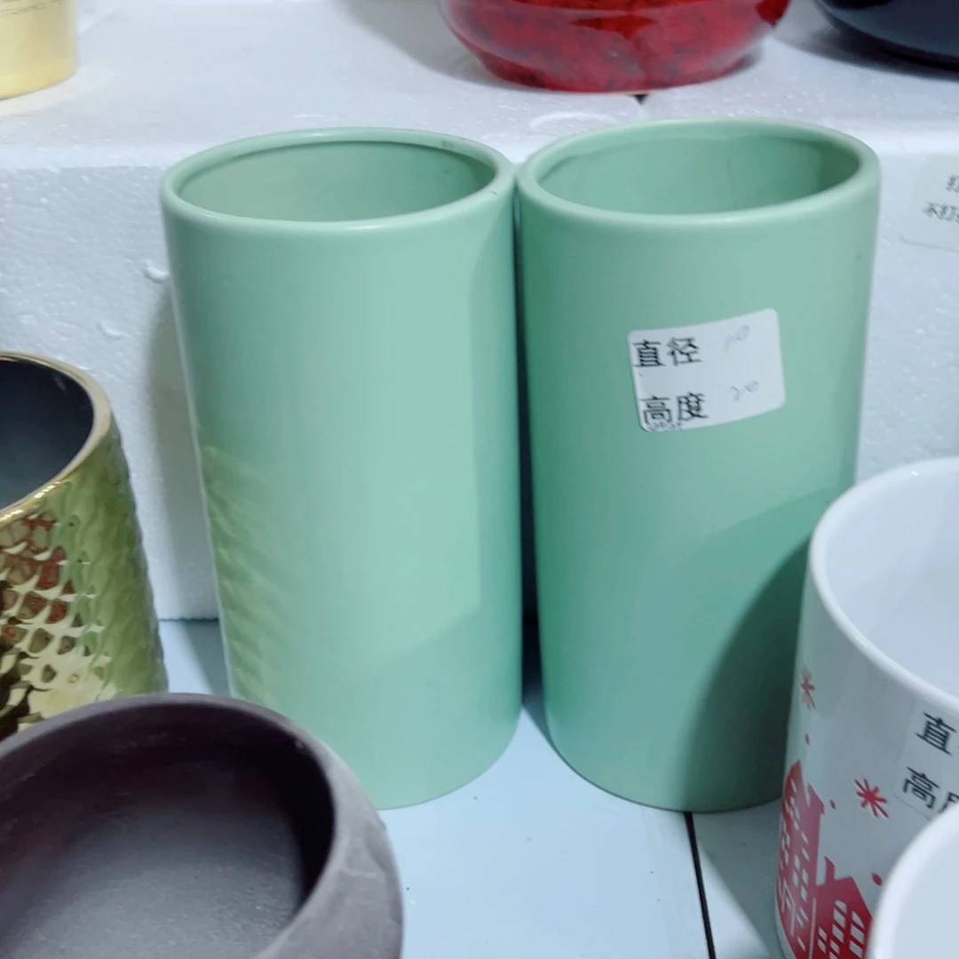 有孔，陶瓷花盆满10米包邮发货