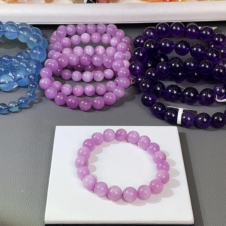 未镶嵌手链水晶紫锂辉23