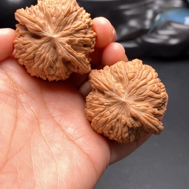 文玩核桃把件球型正磨43尺