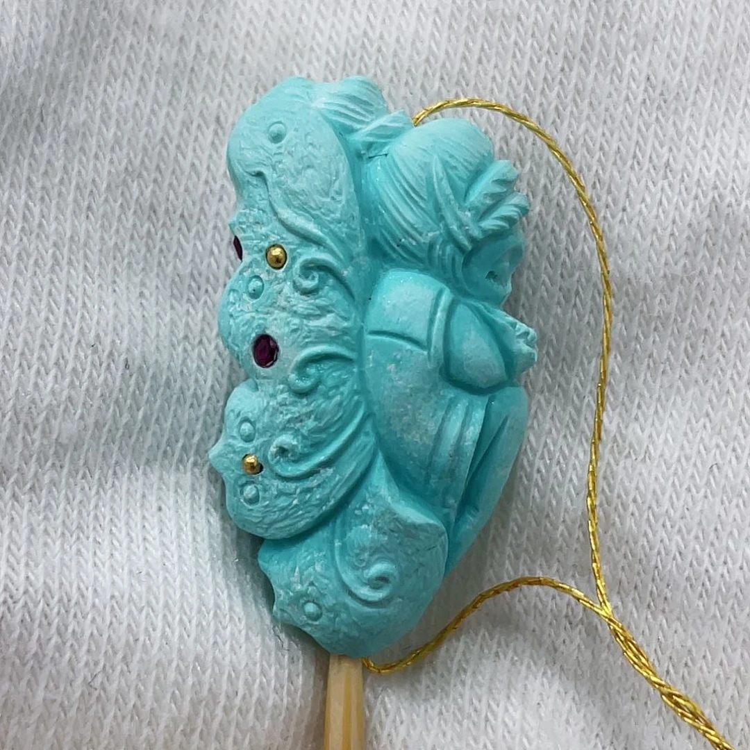 未镶嵌绿松石珠宝奇石