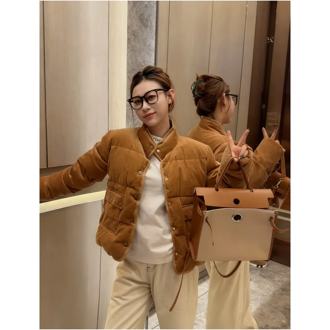 ERDAOYANG "北海道之光" 秋冬90白鸭绒休闲灯芯绒羽绒外套YRK005