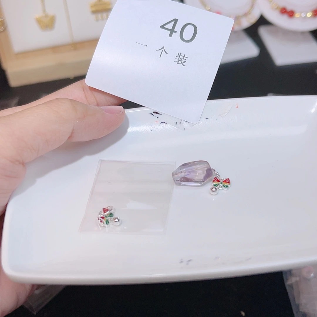 紫晶珠宝半成品银S925镶嵌40