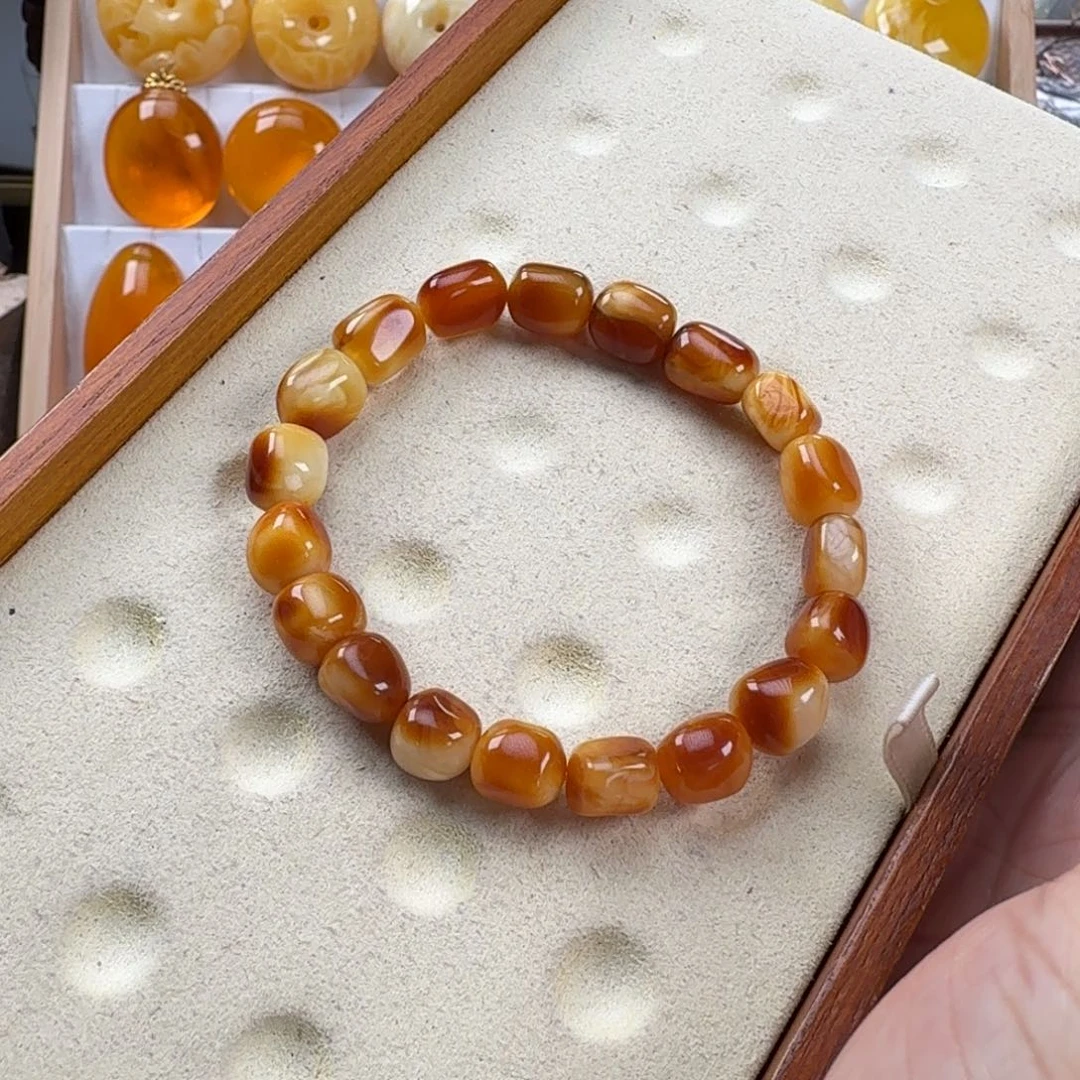 蜜蜡未镶嵌手链蜜蜡