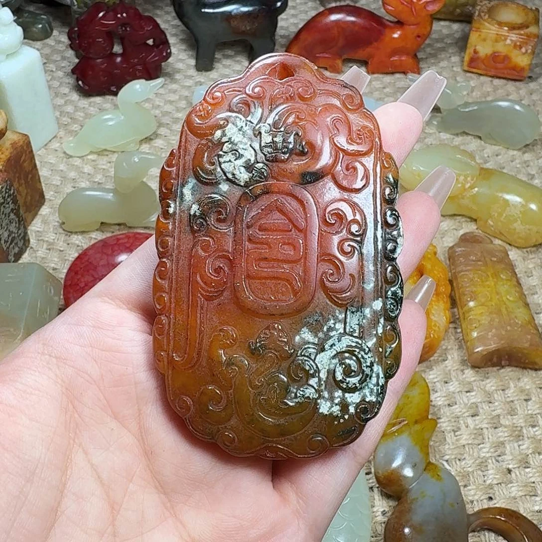 白玉菩提吊坠挂件