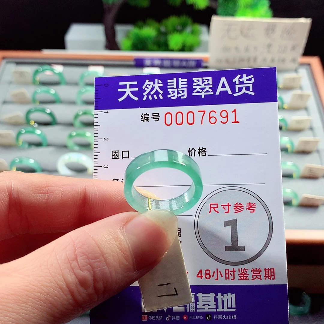 翡翠戒指未镶嵌17号