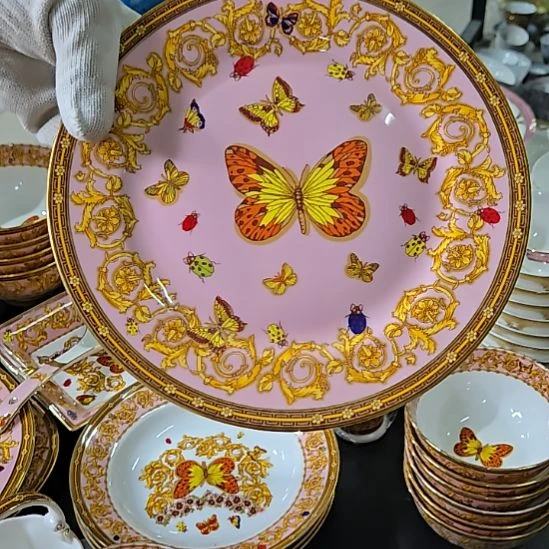 瓷片瑕疵珐琅彩9寸1个浅盘66666