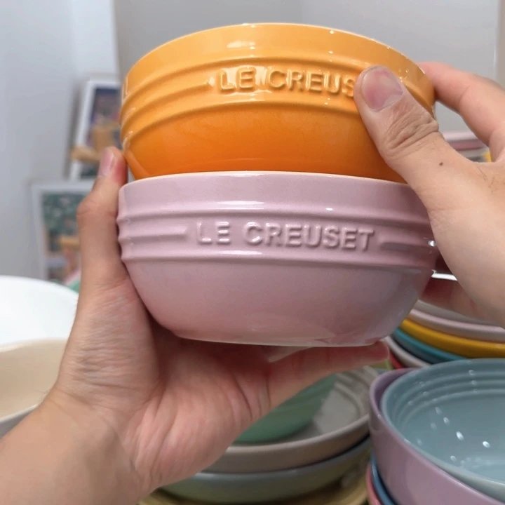 瓷片微瑕2个韩式面碗400毫升