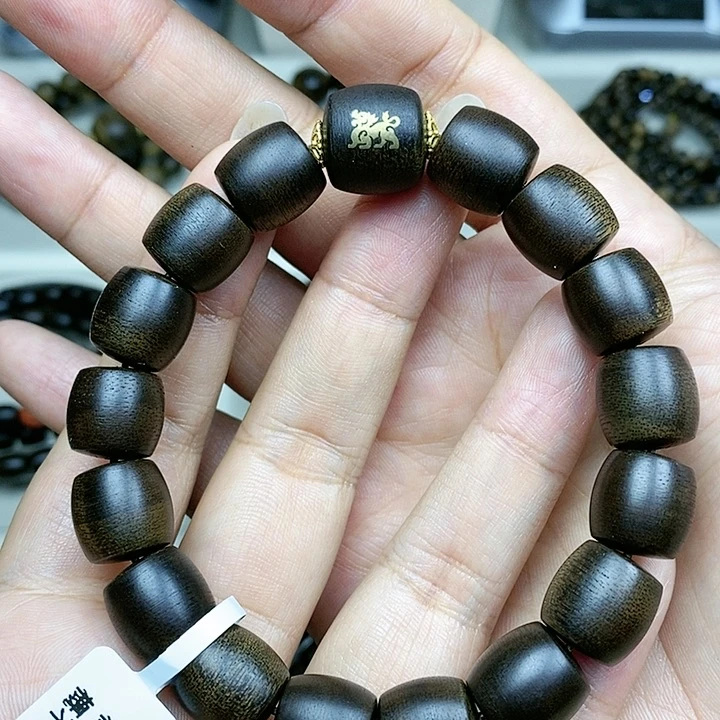 沉香碎屑沉香越南芽庄白奇楠1.2桶珠