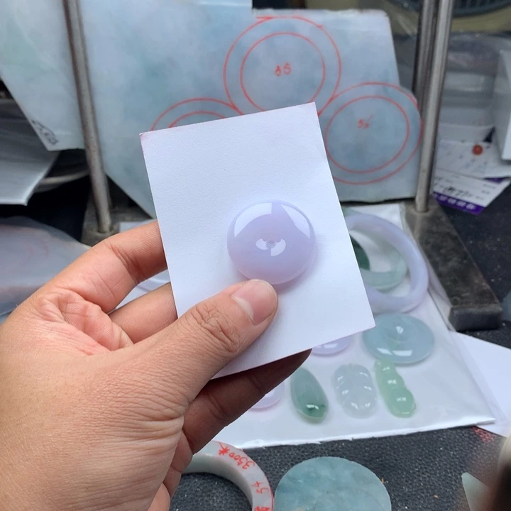 翡翠未镶嵌颈饰缅甸翡翠平安扣吊坠