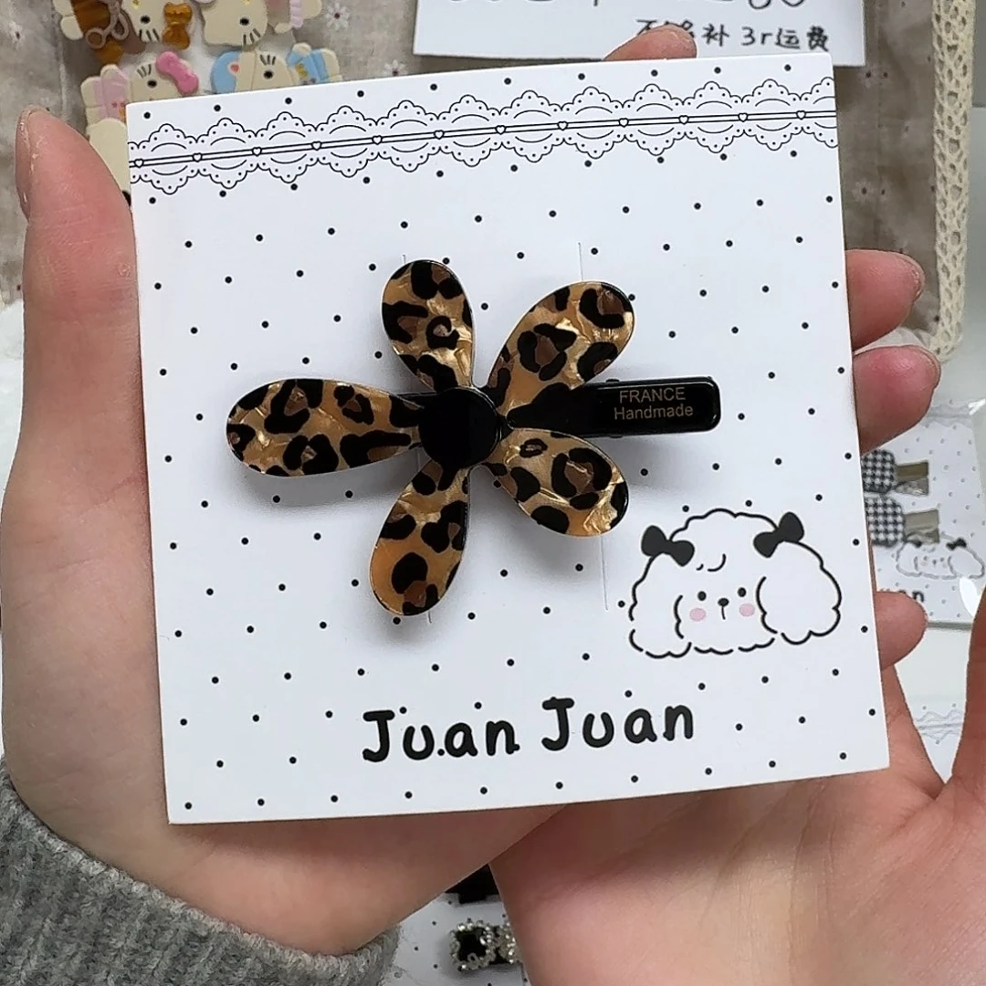 皮质非金属醋酸豹纹小花