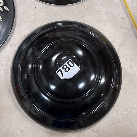 微瑕，不明火，口径27厘米，黑盖，780