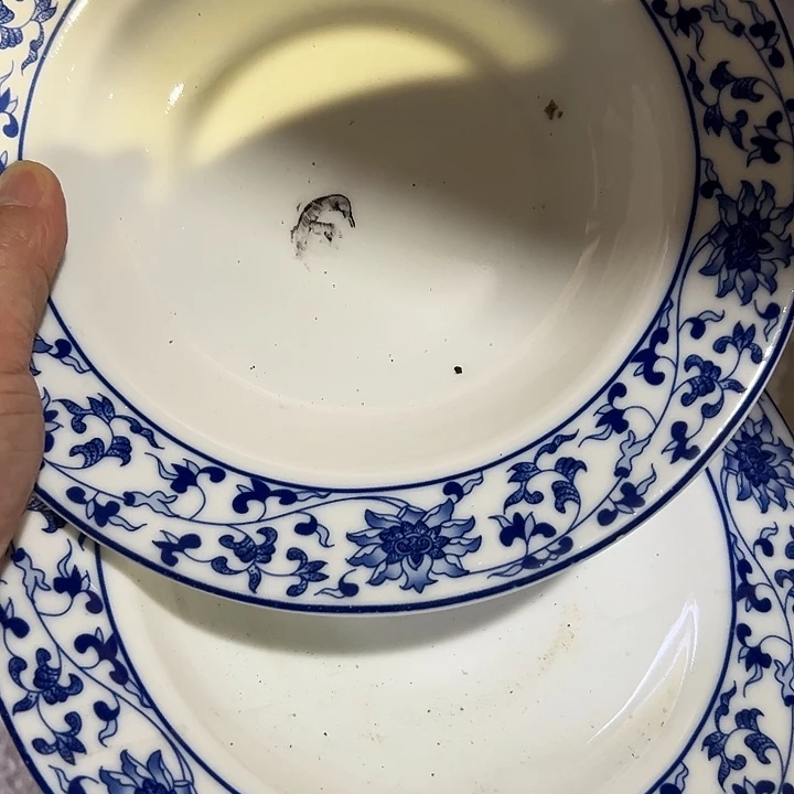 八寸深盘两个陶瓷