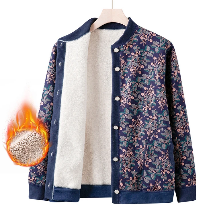 妈妈秋装针织衫外套2024新款中老年休闲毛衣开衫女老年人奶奶