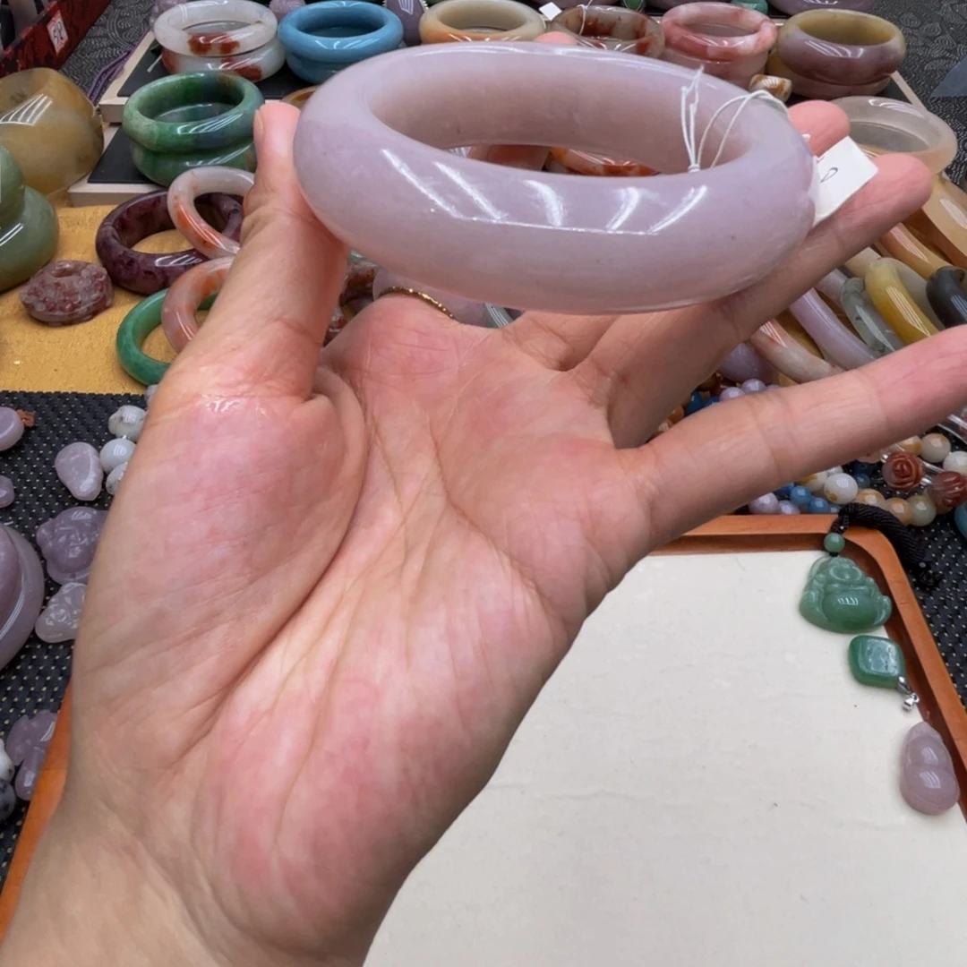 石英质玉未镶嵌圈口58