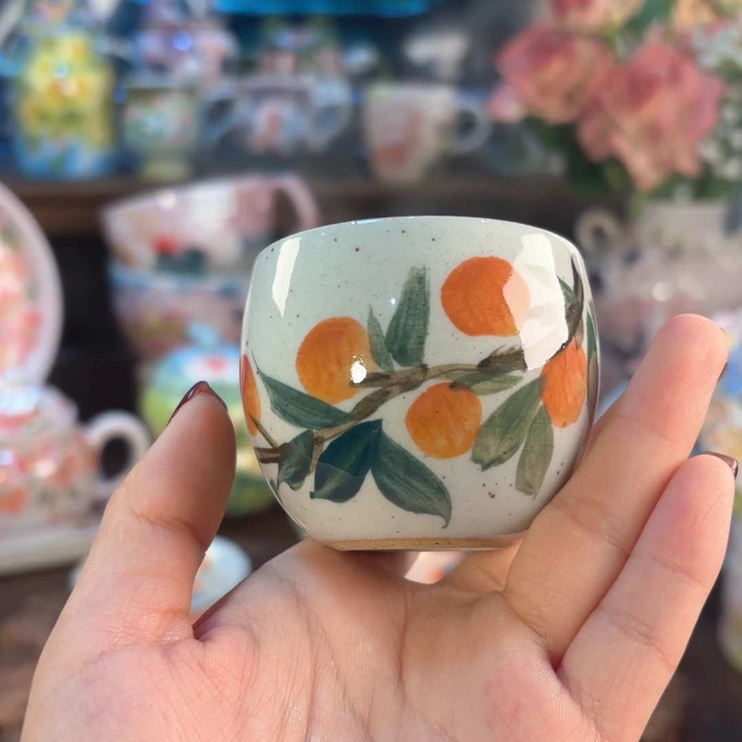 景德镇手绘高温釉下彩陶瓷茶具