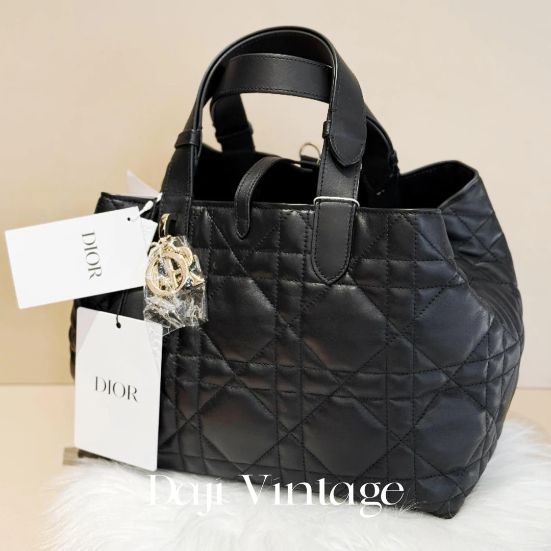 99新 DIOR/迪奥 大吉中古/Dior迪奥字母吊坠toujours系列中号手提