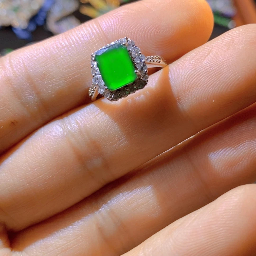 翡翠银S925镶嵌颈饰