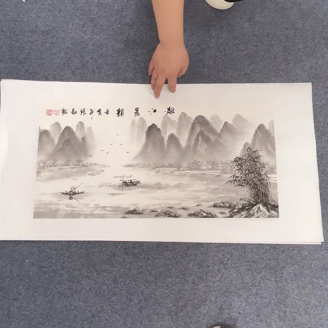 国画国画作品宣纸纯手绘