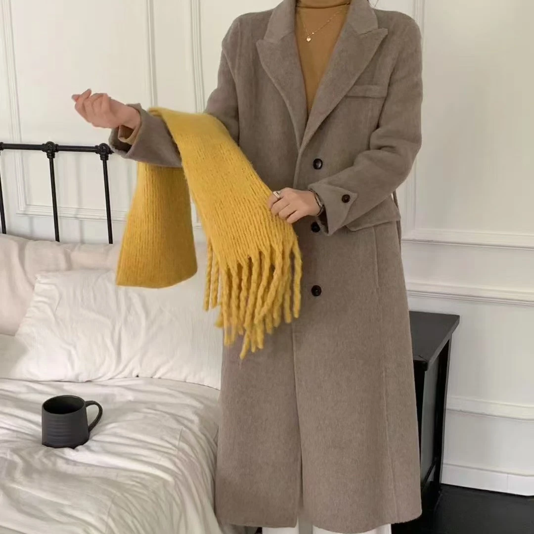 2025开门红新品复合链接洋气时尚双面羊毛大衣