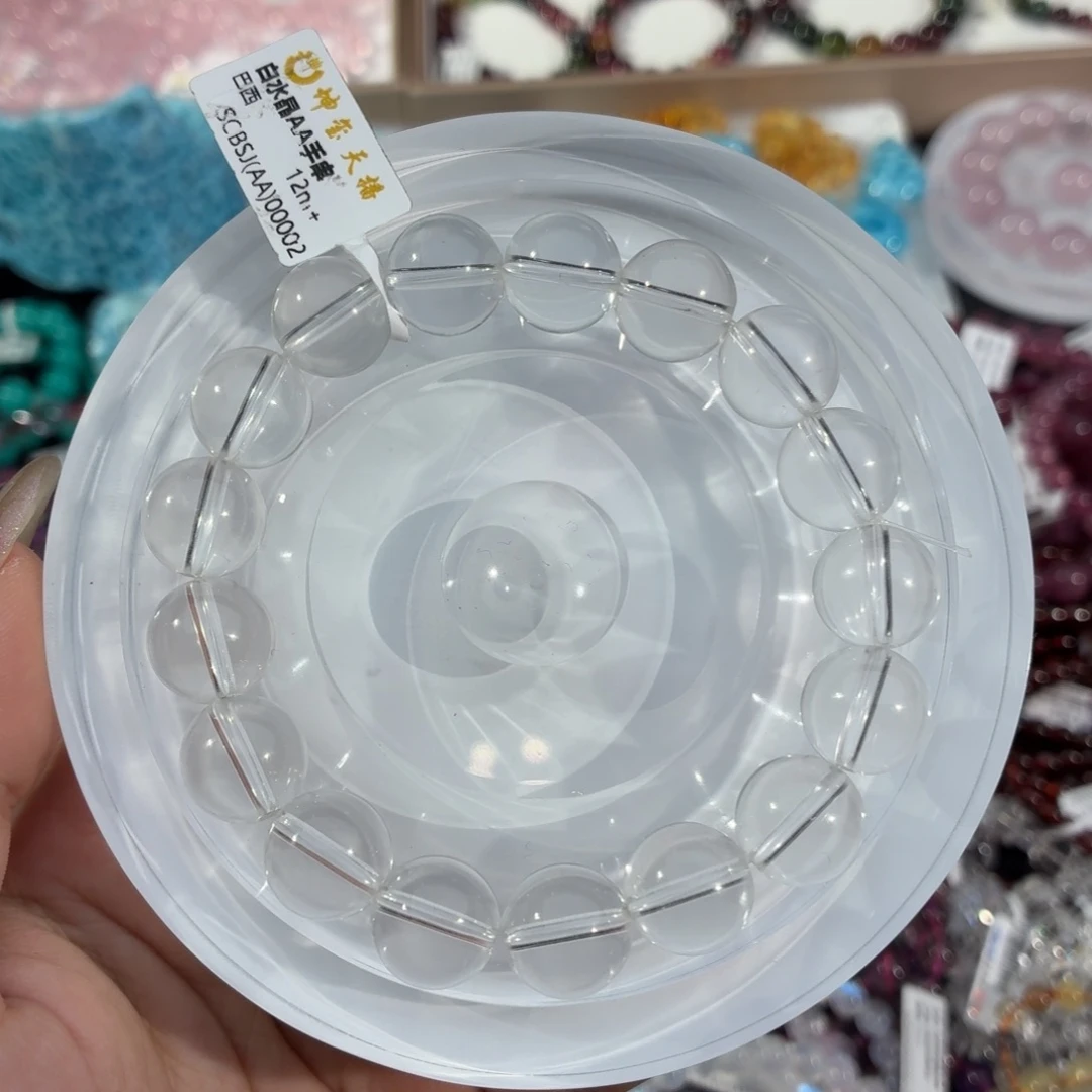 水晶手串未镶嵌双A白水晶12+