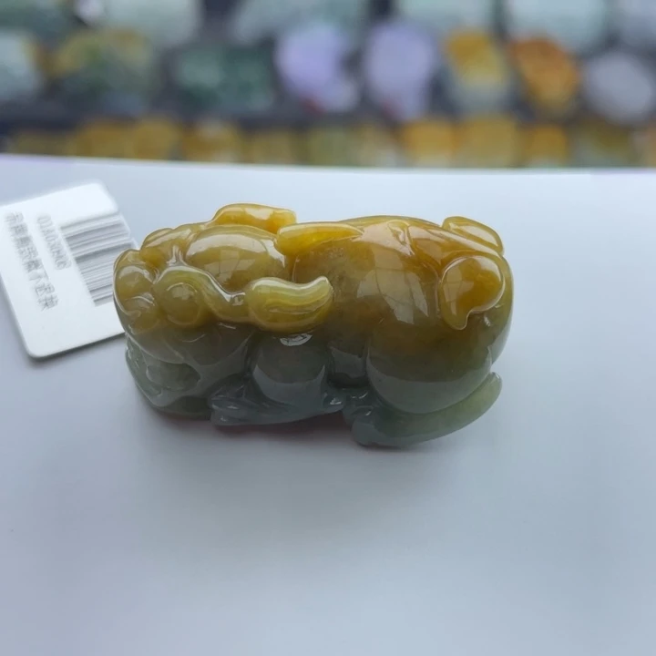 翡翠颈饰未镶嵌范**军貔貅