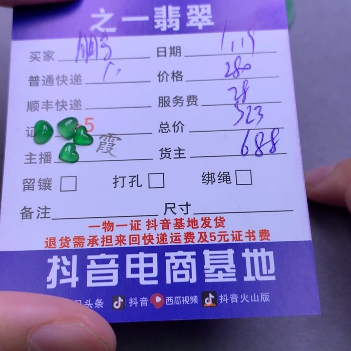 翡翠颈饰未镶嵌鵬