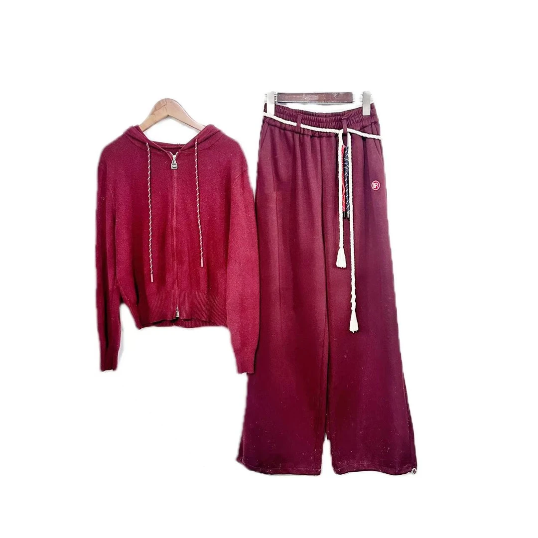 【毛衣套装】秋冬季新款长袖百搭套装休闲女装7516[ZX]Z