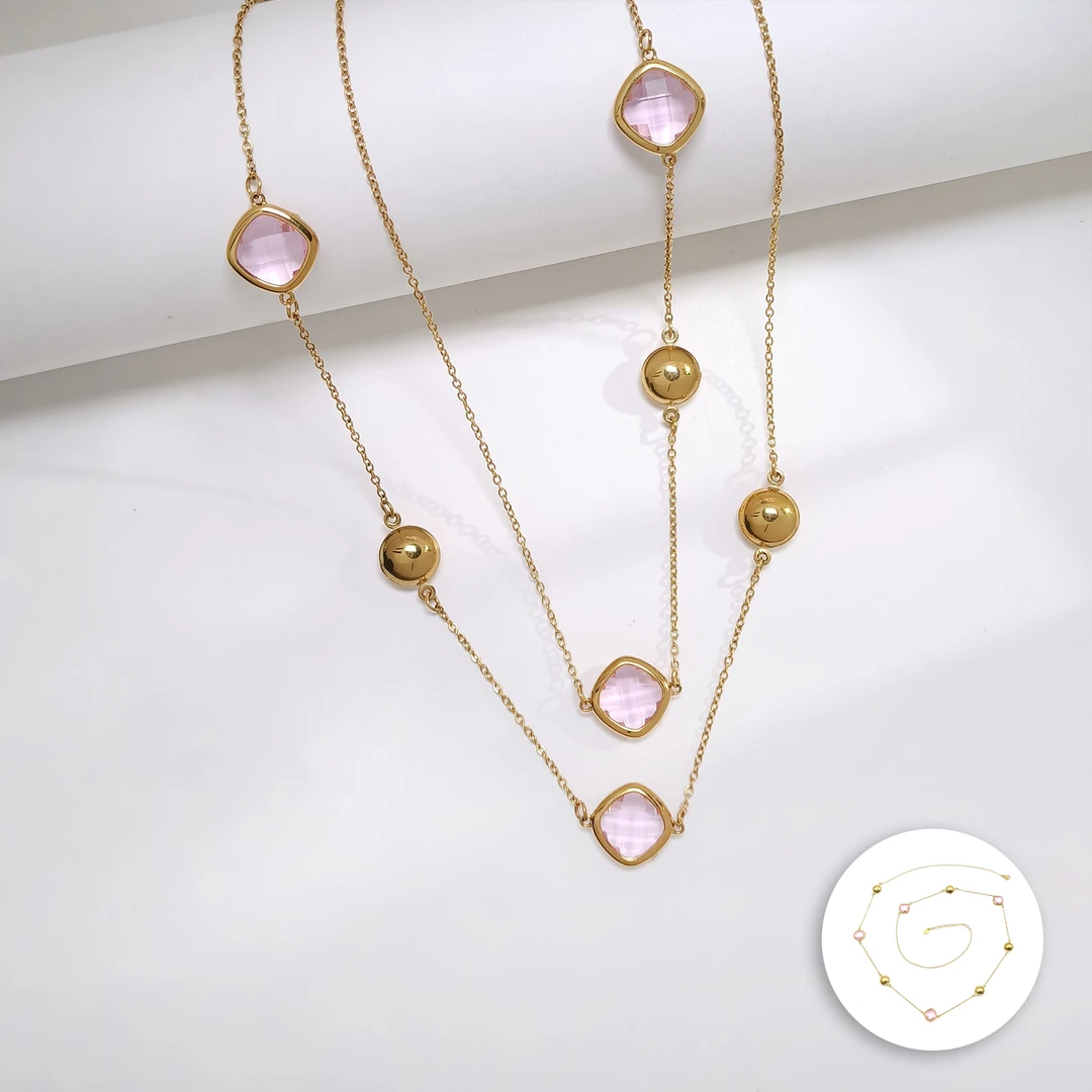 钛钢项链 WML-007616【锦兰契语】项链气质小众百搭轻奢