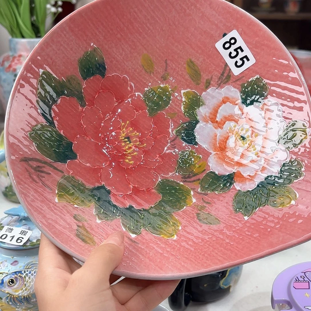 景德镇手绘高温釉下彩陶瓷茶具