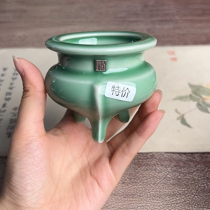 龙泉云间青瓷小米茶器