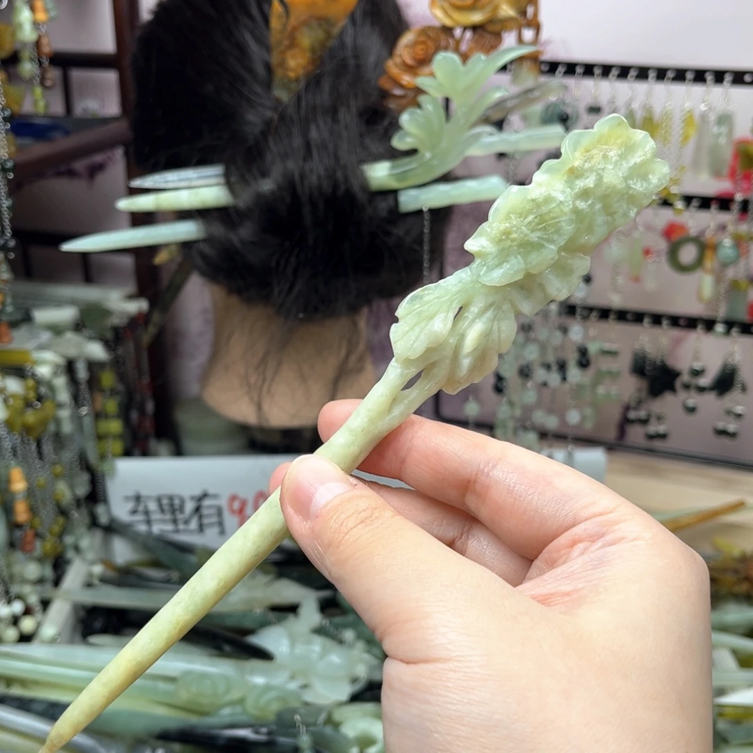 未镶嵌岫玉发饰瑕疵款