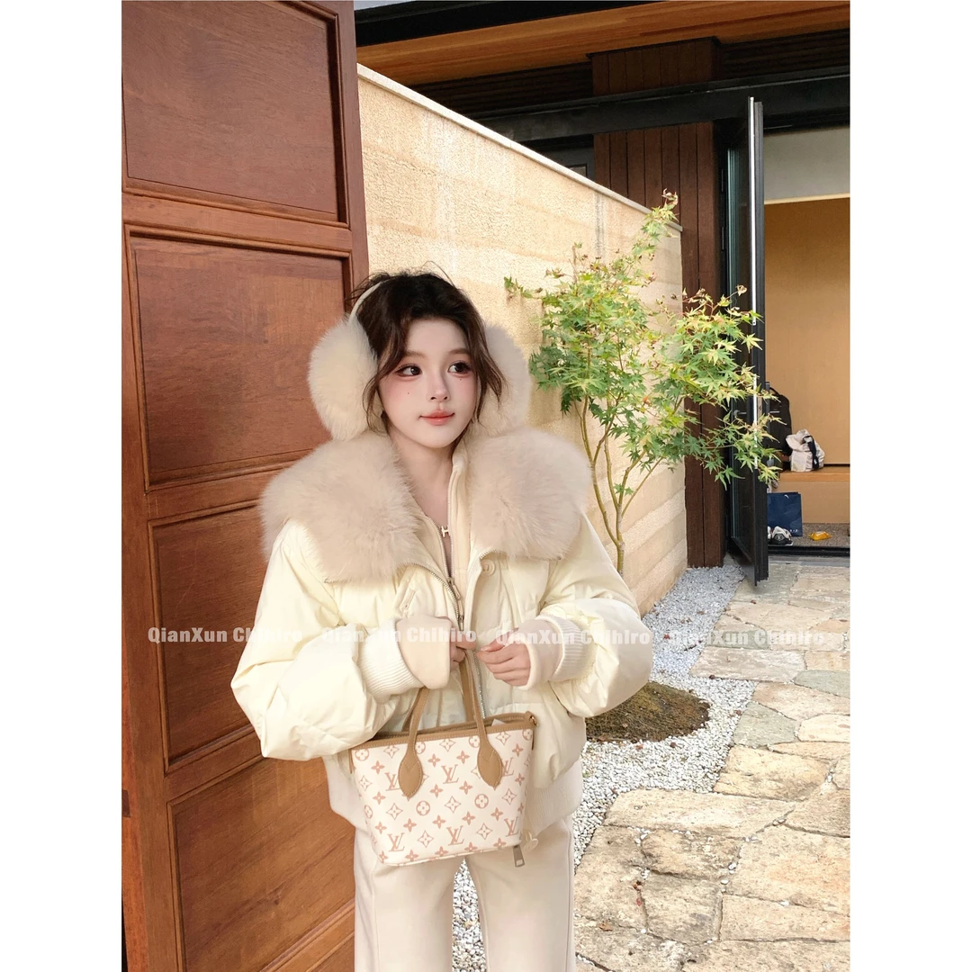 【千寻严选】秋冬时尚气质百搭洋气轻奢休闲减龄羽绒服QXQ5YRF7503A