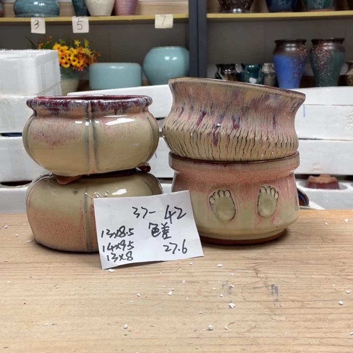 紫砂花盆多肉花盆微瑕42