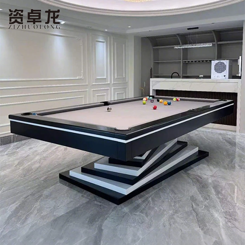 资卓龙台球桌家用标准型美式高端别墅会所定制室内轻奢桌球台球桌