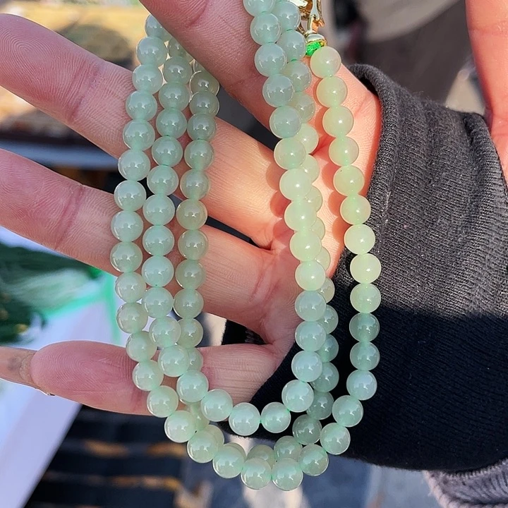 和田玉颈饰未镶嵌晴水108卡6多样性拍一发一HNH