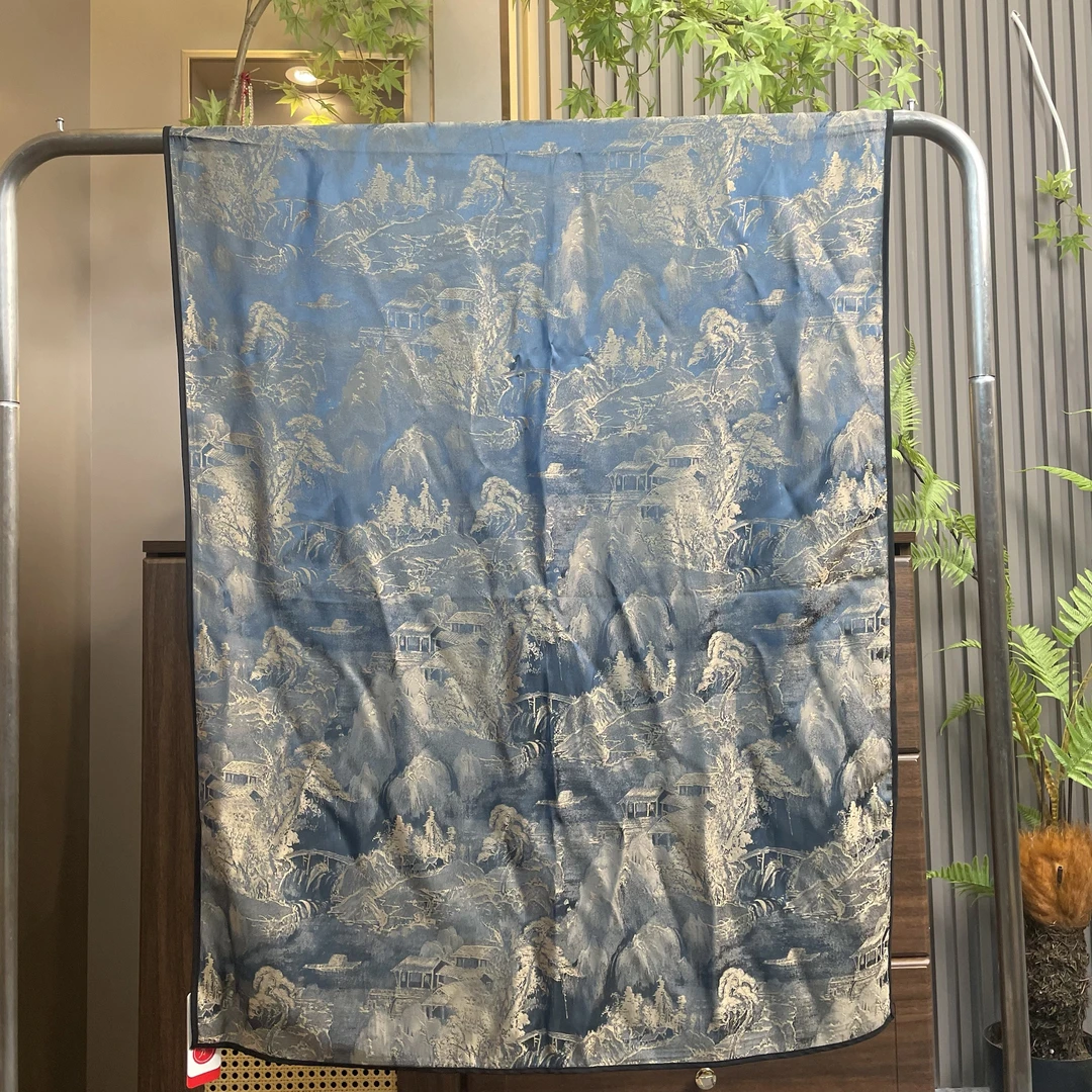 【夜宴江山图】70*180秋季新中式高定国风百搭旅行围巾(171)